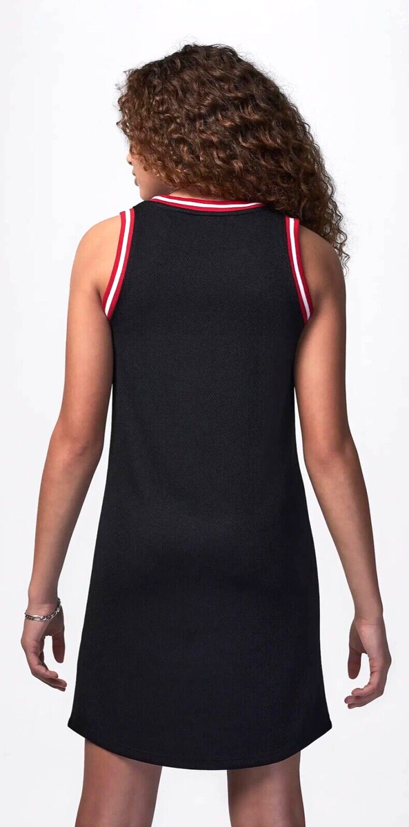 NEW Jordan Flight 23 Stitched Black Red Basketball Jersey Dress Girl's L  12-13 | eBay