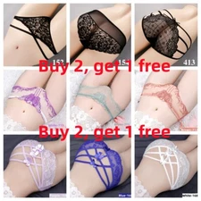 Women's Sexy Lace Panties Briefs Underwear Lingerie Knickers Thongs G-String US