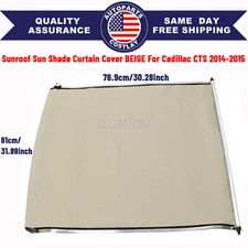FIT Cadillac CTS 2014-2015 Sunroof Sun Shade Curtain Cover Assembly Beige USA