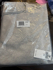 Polo Ralph Lauren Gray HTR POLO ON FRONT EMBROIDERED Fleece Hoodie Men's SZ 2XB