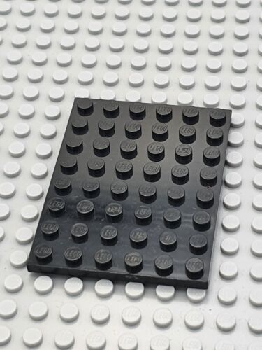 LEGO® 2 x plaque pierre brique basique plate 6x8 - 3036 - noir - Photo 1/1