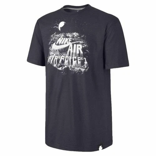 Nike Air Force 1 Classic Futura Moon T Shirt Black White Men s 2XL
