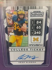 SEAN MCKEON 2020 CONTENDERS DRAFT PICKS FOOTBALL COLLEGE TICKET AUTO- COWBOYS