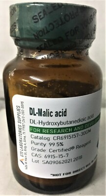DL-Malic acid, Certified  Reagent 30g