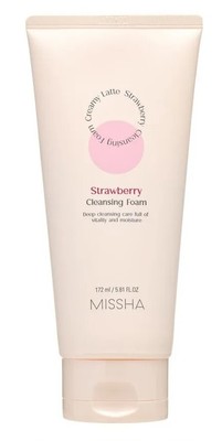 MISSHA Creamy Latte Cleansing Foam Strawberry