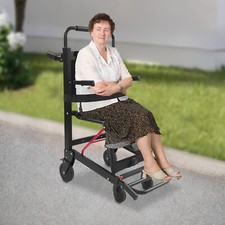 4-Wheel Evacuation Chair EMS Medical Emergency Patient Transfer Chair 180kg Load