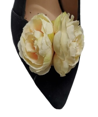 Cream Clip for Shoes (2 pieces), Flower Clip, Shoe Clips, Prom Shoe  Accessories