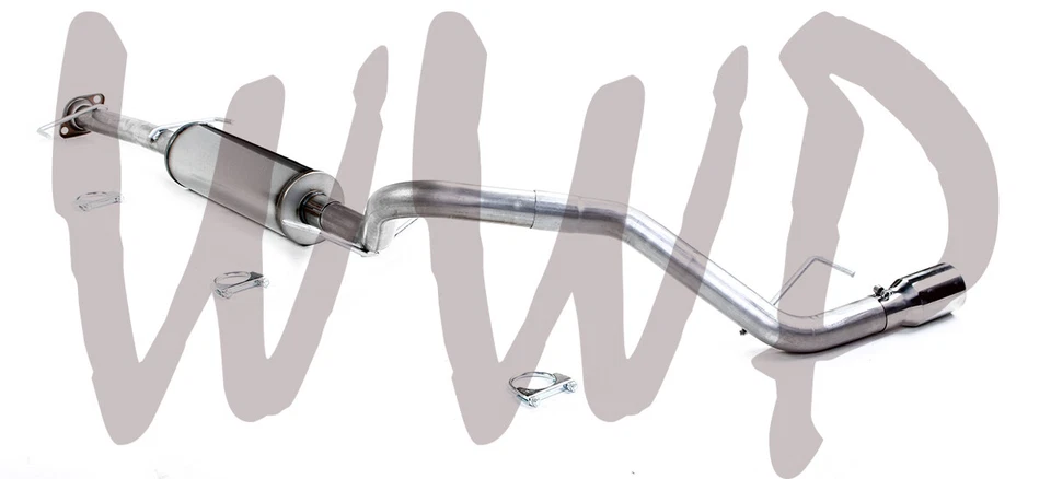 2.5" Stainless CatBack Exhaust Muffler System 07-14 Toyota FJ Cruiser 4.0L XJ10 - Изображение 2 из 3