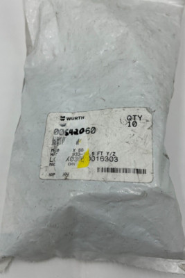 BAG OF 10 Wurth Metric 10.9 Hex Head Screw Clear Zinc Finish DIN 933 00642060