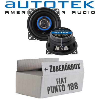Lautsprecher für Fiat Punto 2 188 Heck Tür Boxen Autotek Einbauset PKW KFZ