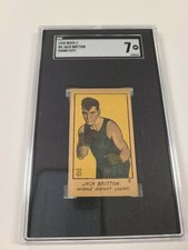 1925 W529-1 Jack Britton Hand Cut SGC 7 Boxing HOF Strip Card