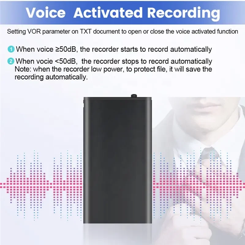 Hidden Voice Activated Recorder Digital Audio Dictaphone Recording Device Spy - Image 4 of 4