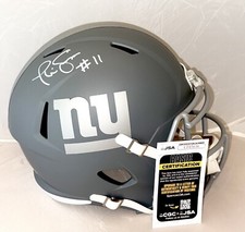 Phil Simms signed New York Giants Slate Full Size helmet autographed JSA