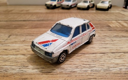 Citroën Visa Chrono Majorette 1/64 - Modèle Réduit Vintage Vert - Année 1985 - Occasion