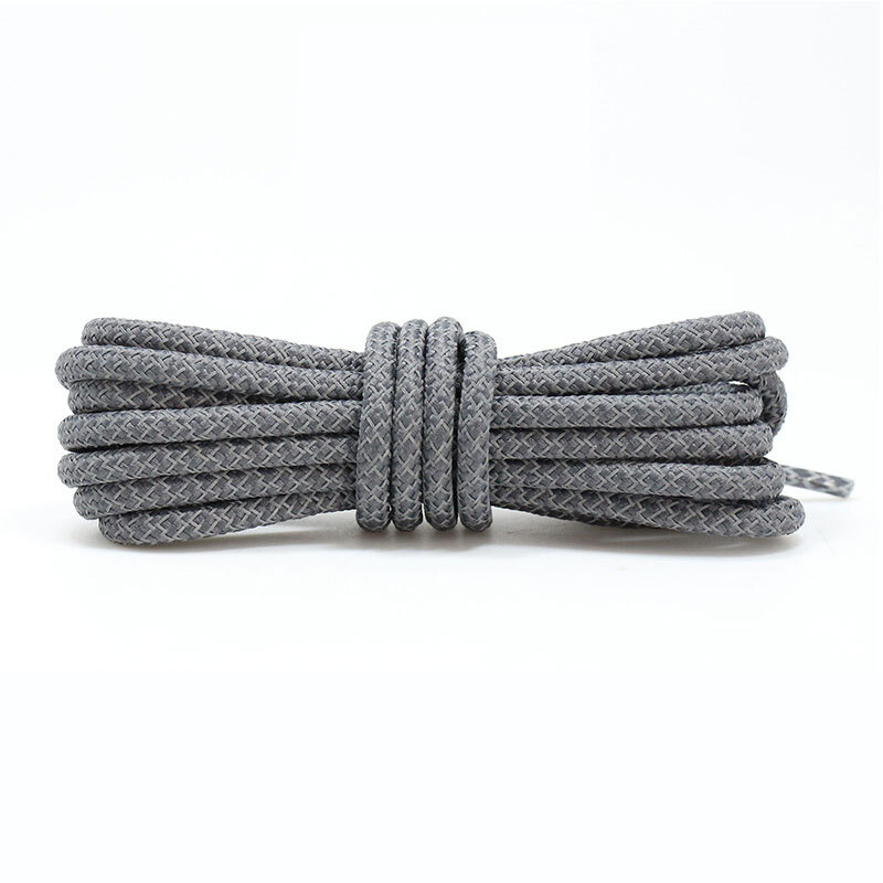 Round Reflective Shoe Laces Athletic Safety Sneakers Shoelaces Running