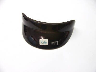 3 Punkt Helmschirm XS schwarz Enduro Cross MX  -  black helmet peak 