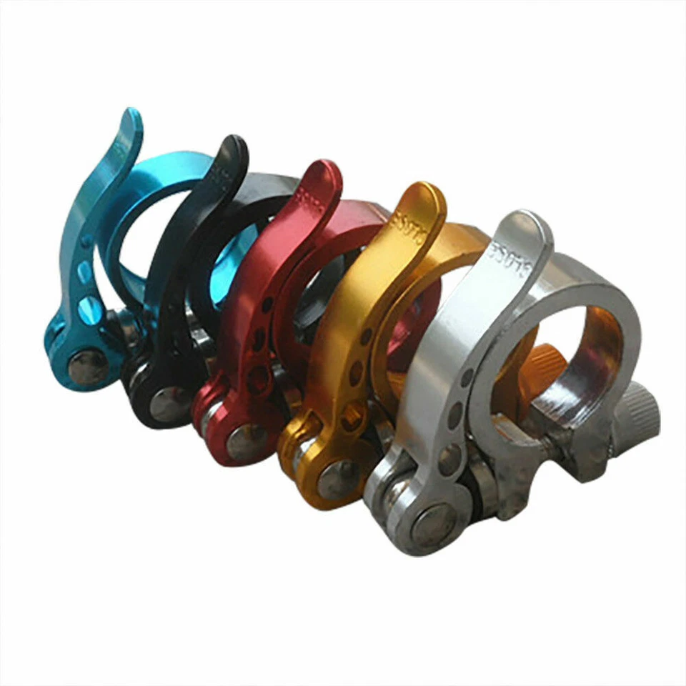 34,9 mm 31,8 mm 28,6 mm Bicicleta BMX MTB Aleación de aluminio Tija de sillín Abrazadera anodizada Foto 2 de 4