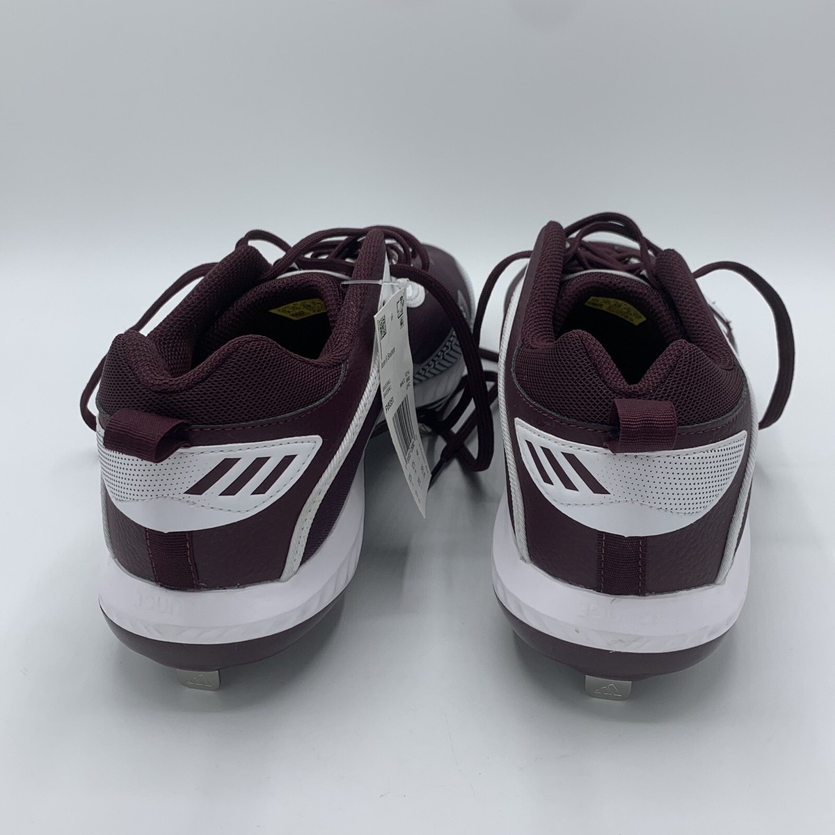 Adidas Icon 6 Bounce‎ Metal Baseball Cleats Men\'s Size 14 Maroon White [FV9351] NWT Adidas Icon 6 Bounce Maroon/White Metal | Mercari main image 2