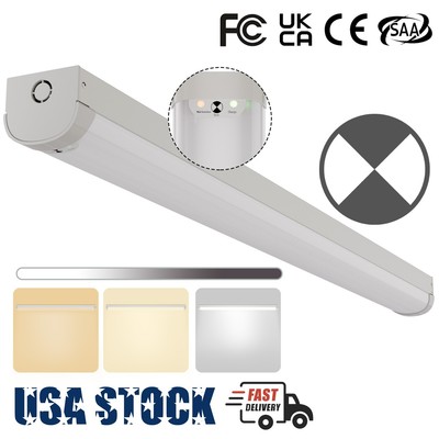 4 Foot LED Strip Emergency Stairwell Ceiling Light Battery Backup Fixture, FCC