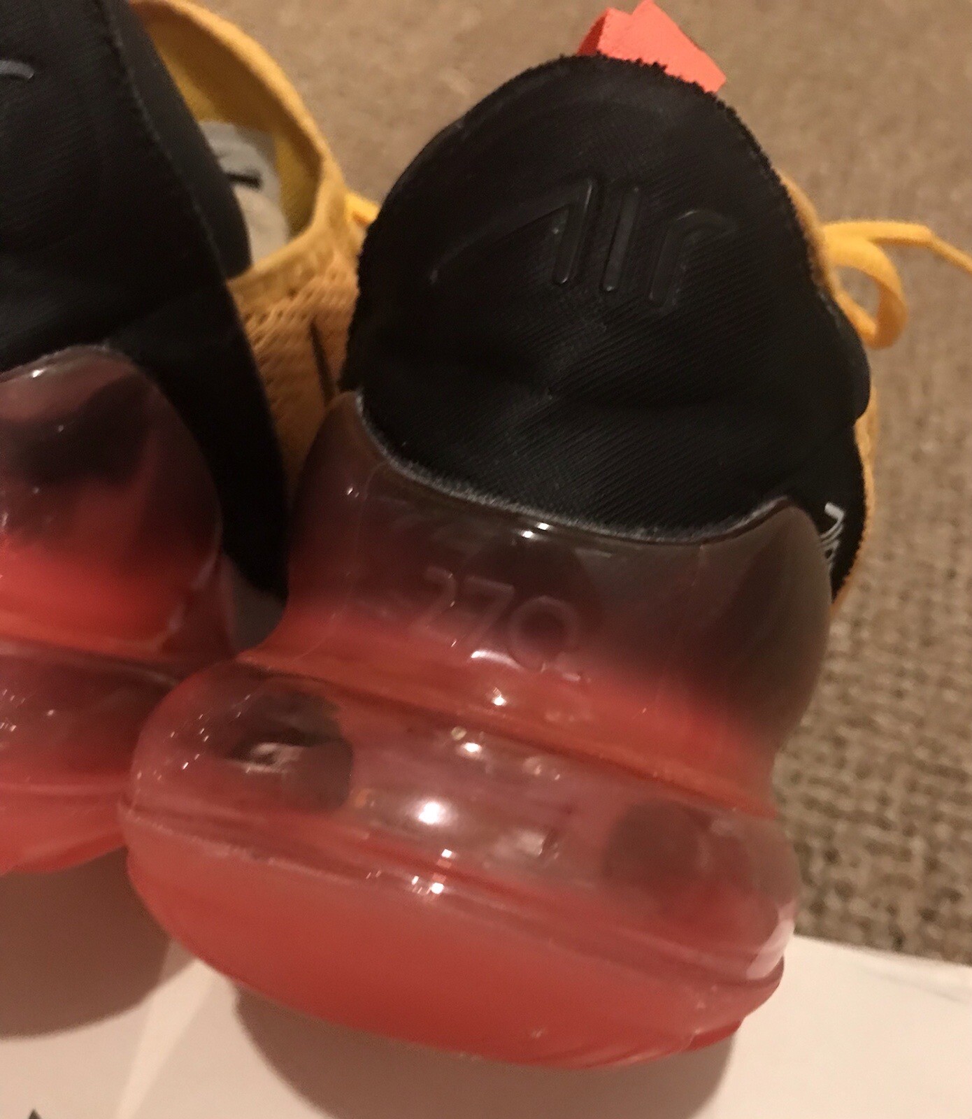 nike 270 womens yellow