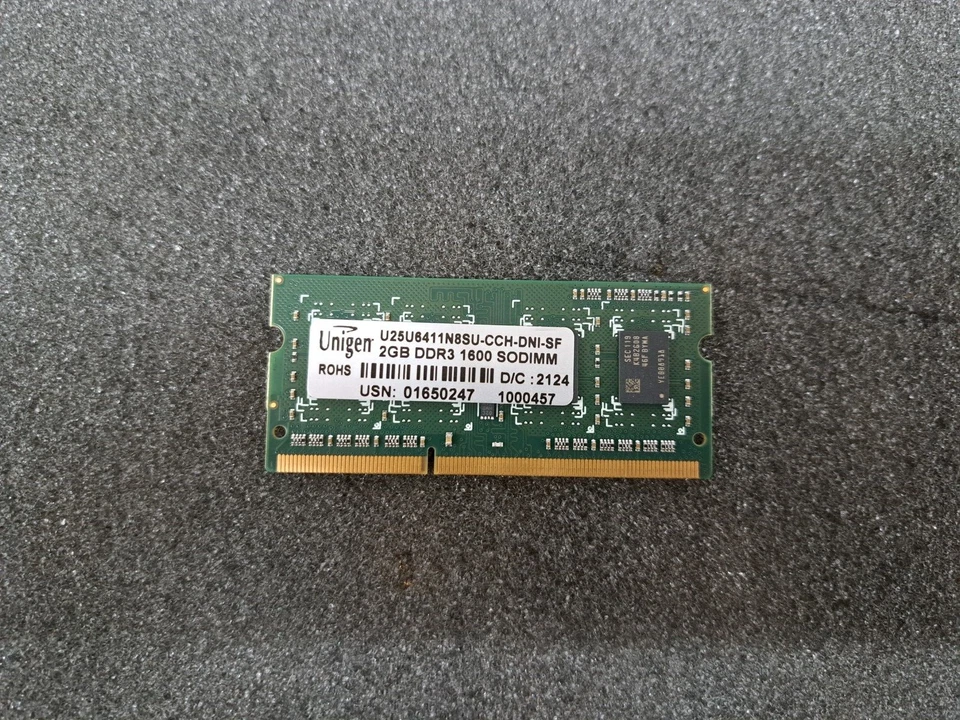 New, Unigen, U25U6411N8SU-CCH-DNI-SF, DDR3 SO-DIMM 2GB 800MHZ - Image 2 of 4