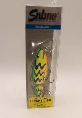 Salmo Frisky Shallow Runner Jointed Crankbait 7 SR Green Tiger