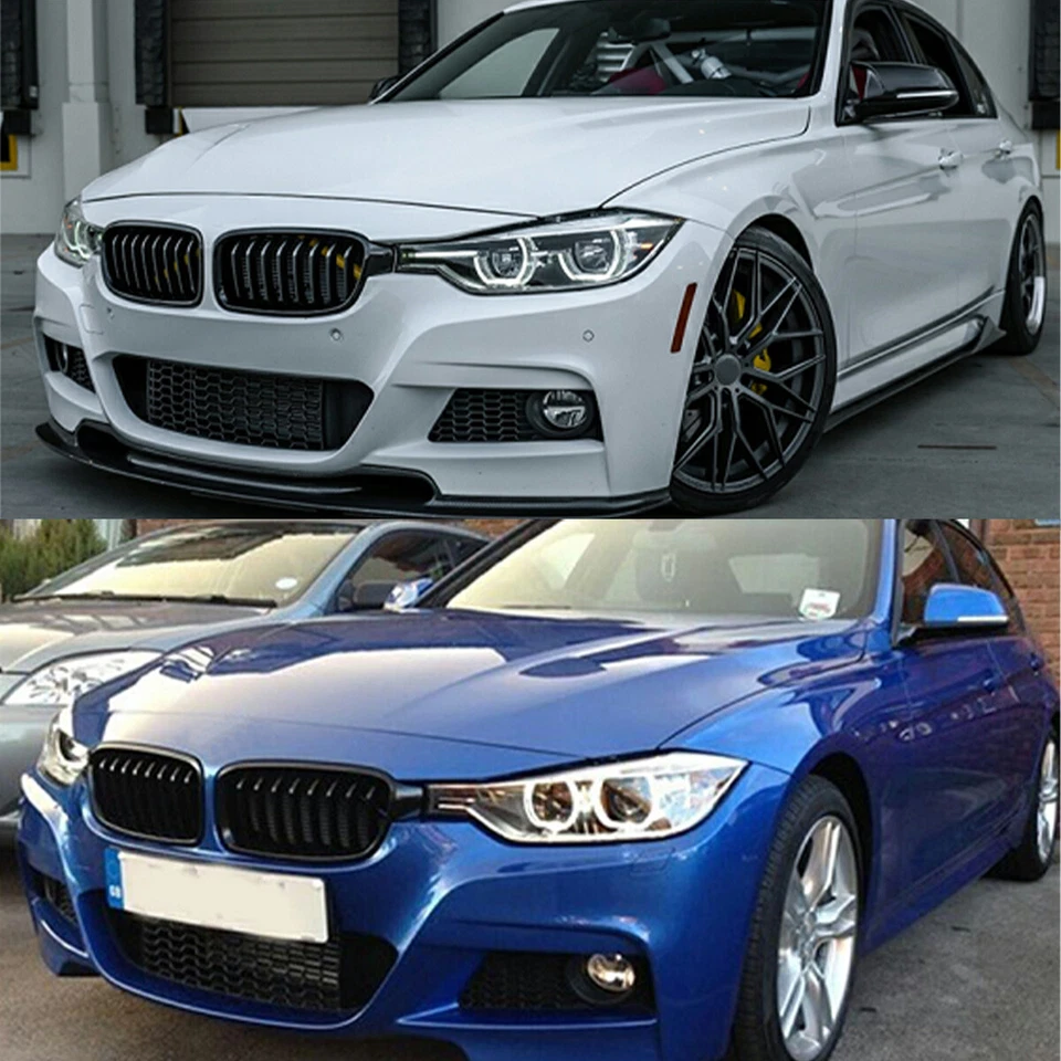2Pcs Gloss Black Front Kidney Grille Grill For BMW F30 F31 320i 328i 2012-2018 - Изображение 4 из 4