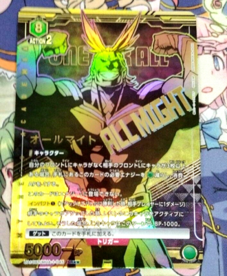 UNION ARENA オールマイト ★★パラレル Union Arena Card My Hero Academia All Might SR Parallel Rare
