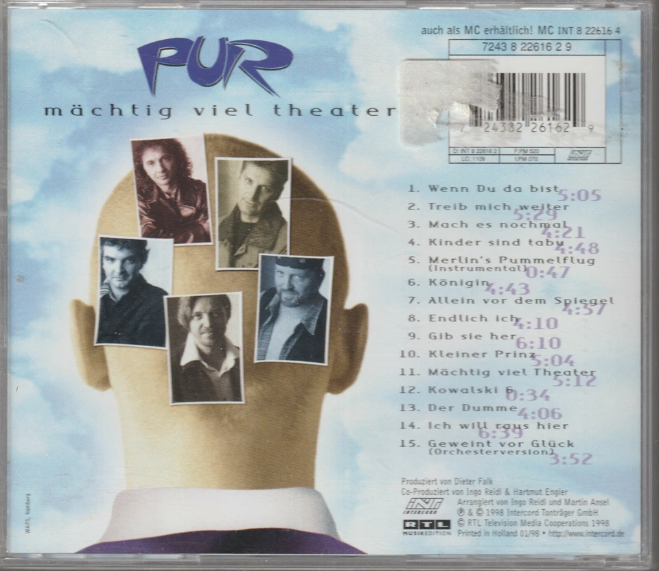 Pur - Mächtig viel Theater (15 Track CD Album) - Bild 2 von 2