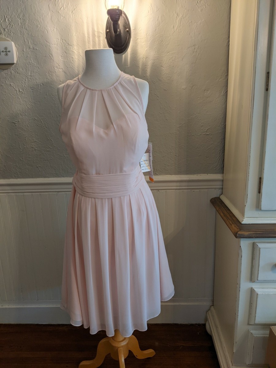 petal pink chiffon dress Pink Falling Petals Bridesmaid Dress Chiffon Size 2X