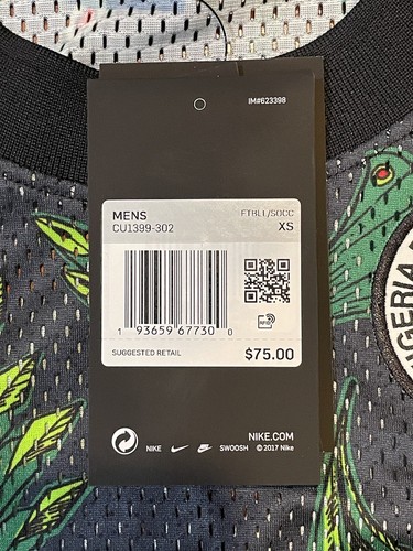 Nike Nigerian Soccer Team Basketball Jersey ‘Green’ (size us mens XS) - Picture 6 of 15