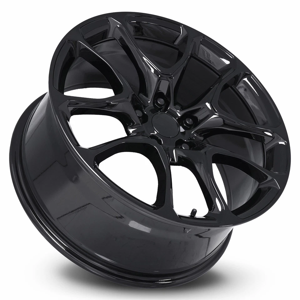 20 x10" Gloss Black 2733 Replica Wheels Fits 2011 2025 Dodge Durango SRT 5x127 Foto 2 de 3