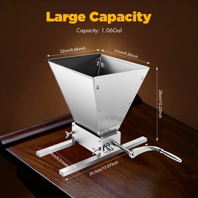 Hand Mill Grain Mill Adjustable Grain Grinding Machine Malt Mill Shot Mill