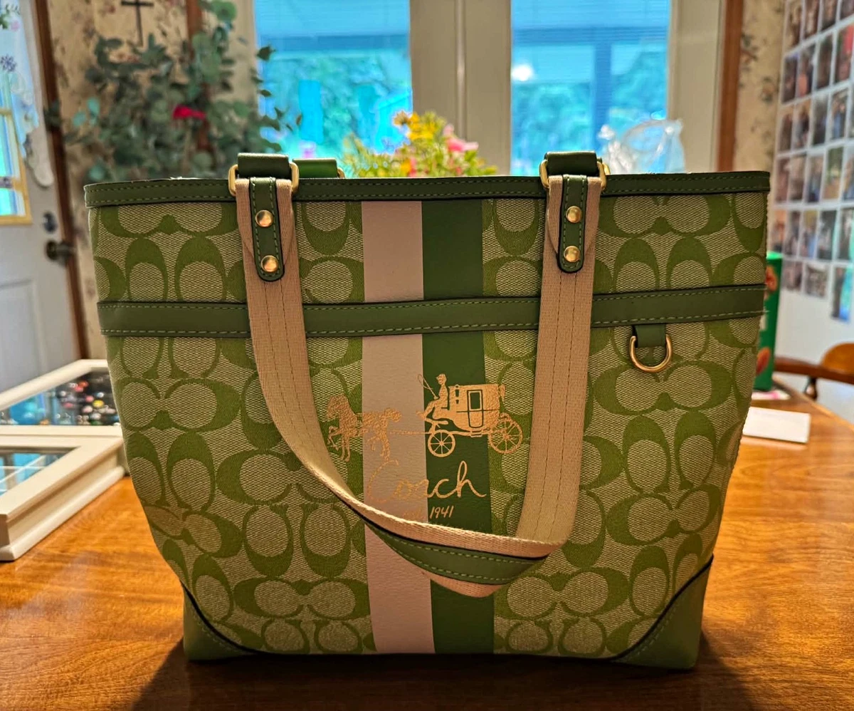 Coach Tote Green Bags & Handbags for Women for sale - eBay 美品 