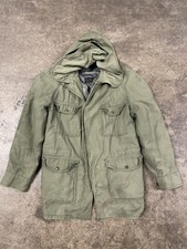 Vintage USAF OG-107 Sateen Green Jacket Military Alpha Industries Sz L W Liner
