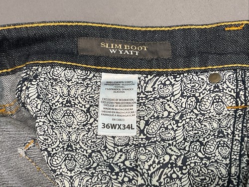 Cody James Blue Jeans Slim Boot Wyatt Herren Größe 36X34 Western Cowboy Rodeo - Bild 5 von 9