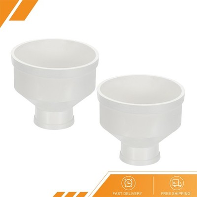 2 Pcs 4'' to 2'' Duct Reducer PVC Pipe Increaser Adapter'' Ducting Airflow Tube