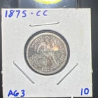 1875-CC Seated Liberty Dime — photo from another recent sale