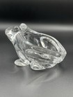 Clear Hand Blown Art Glass Crystal Frog Toad Votive Tea Light Candle Holder EUC — photo 10