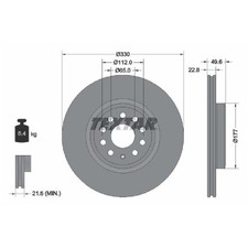 2x Bremsscheibe vorne für VW ID.3 E11 id82342