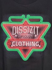 DISSIZIT NEON VINTAGE TEE T-Shirt Black