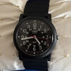Vintage Black Timex Camper Quartz Men's Watch MacGyver.  33.2mm.  Nice Shape