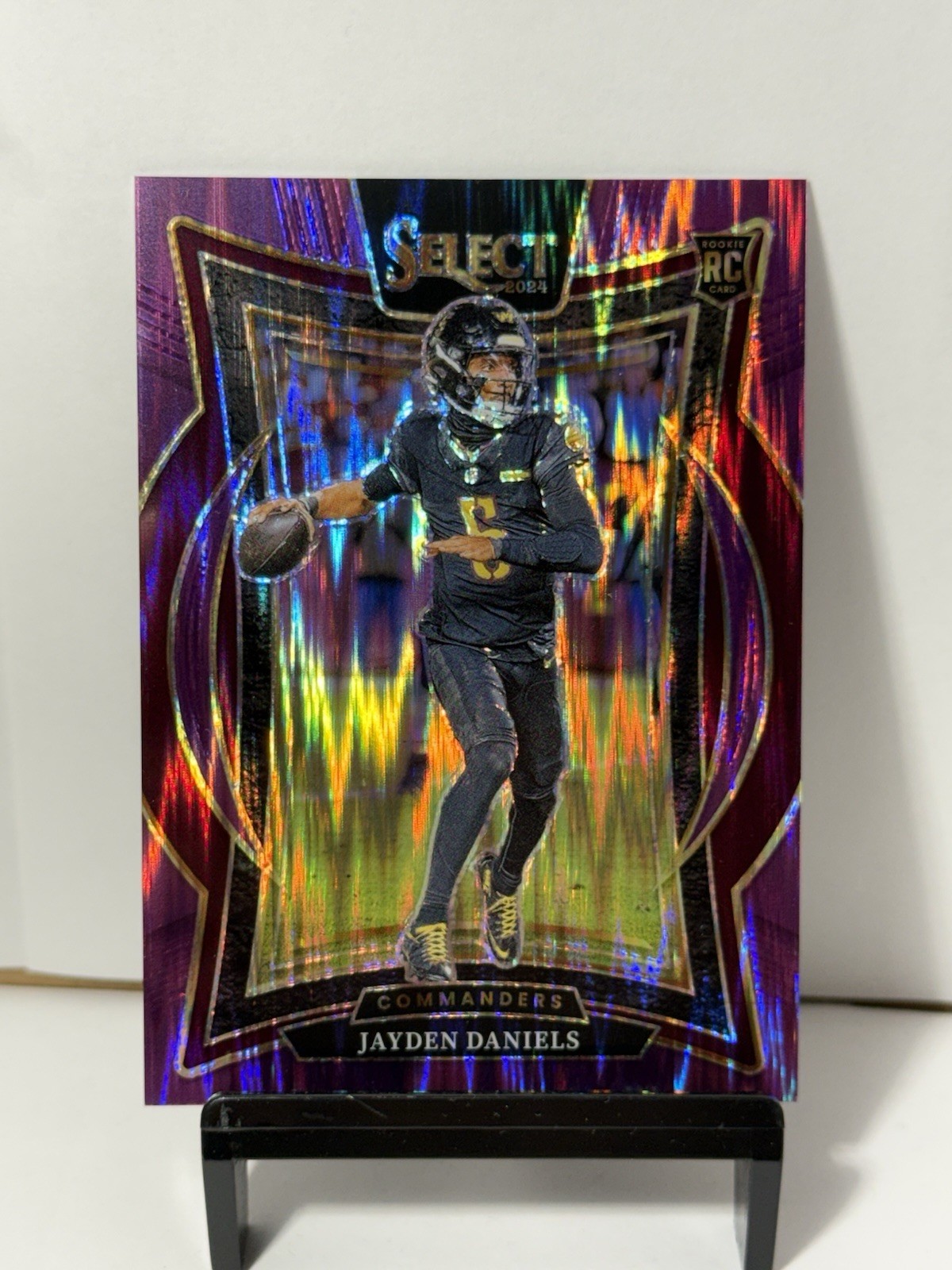 Panini Select Rookie Purple Shock Prizm Jayden Daniels #26 Commanders 2024 /360