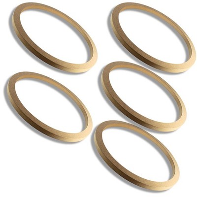 Five Install Bay 15'' High Quality Wood MDF Speaker Spacer Rings 3/4'' Depth SR15