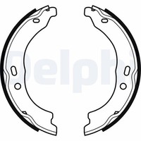 Delphi Bremsbackensatz, Feststellbremse Hinterachse U.A. FüR CitroËN, Fiat