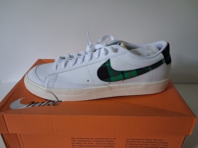 (86) Sneaker Herren Nike Blazer Low ´77 PRM Tartan Weiß EU 45,5