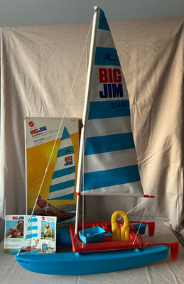 Matell Big Jim Katamaran Original Verpackung inkl. Zubehör. Von 1978