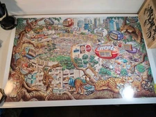 Casey-Toons Official Jacksonville Jaguars 1997 Team Illustration Poster