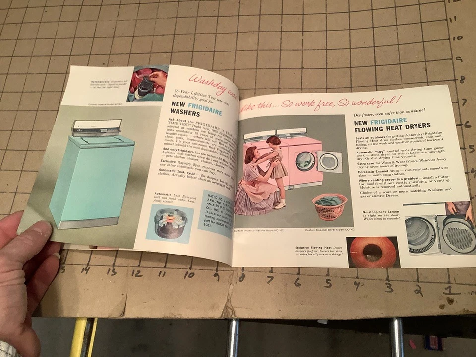 Electrodomésticos Frigidaire 1962 nuevos - rosa y azul - ¡GUAU!! Foto 4 de 4