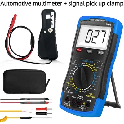 Automotive Digital Multimeter AC DC Volt DWELL Tach RPM Meter W/Signalklemme 20A - Bild 1 von 4